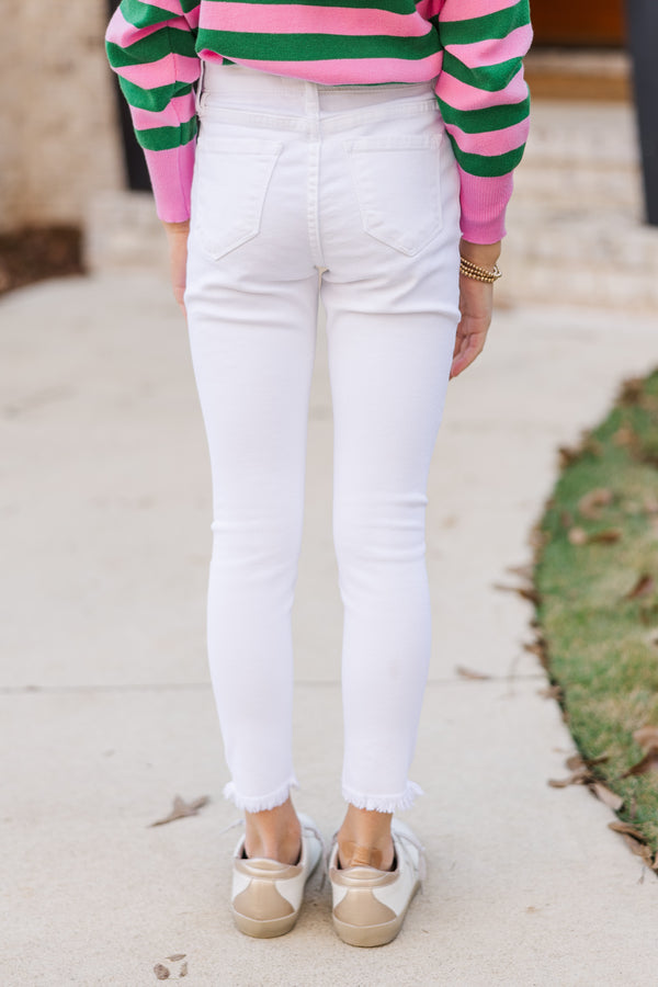 Girls KanCan: Going Up White High Waist Skinny Jeans