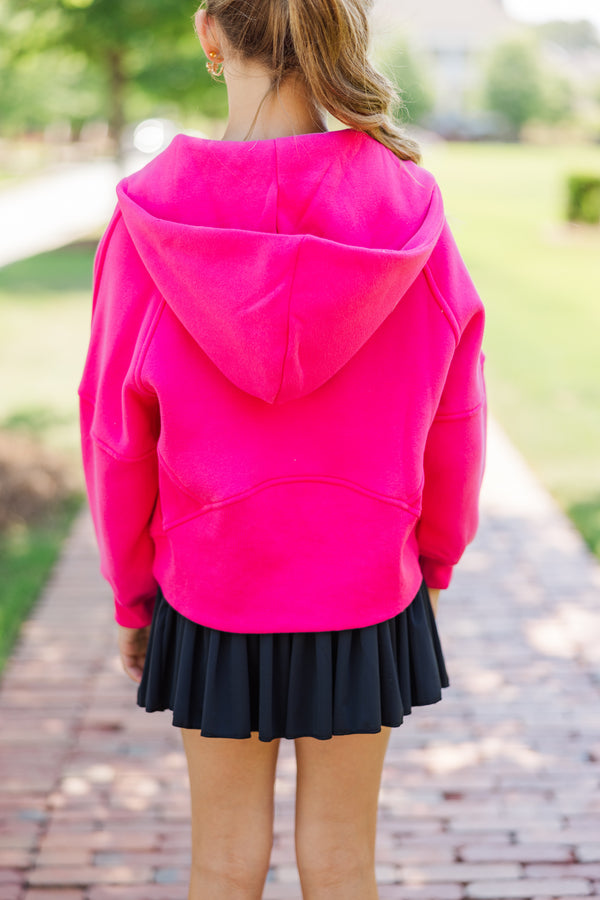 Fuschia pink hoodie online