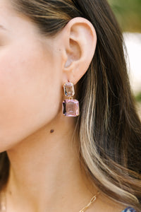 On To The Next Pink Glass Earrings