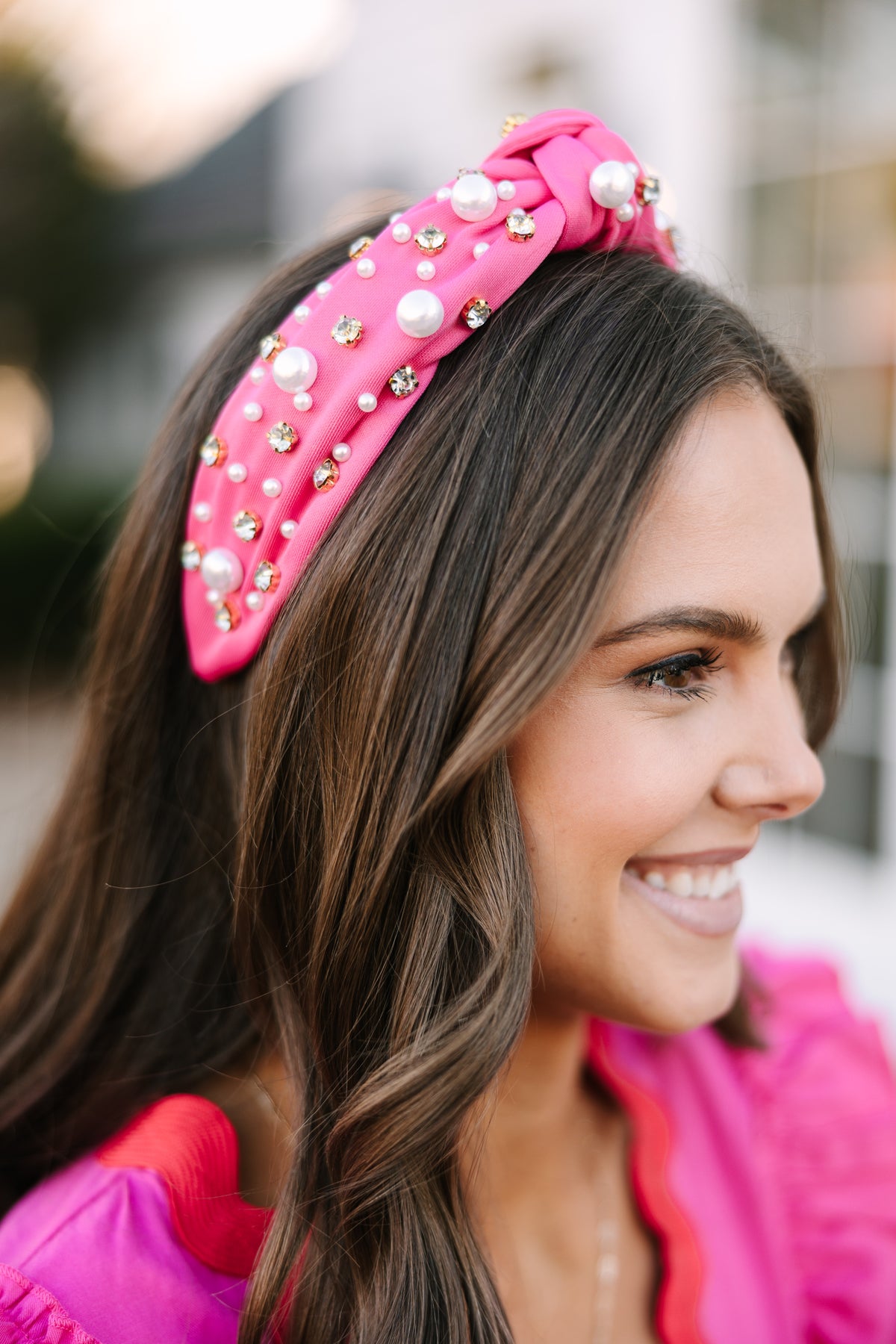Rogue Vibrant Pink Embellished Headband Amazon.com : Western Cowgirl Headband Accessories for Women  main image 2