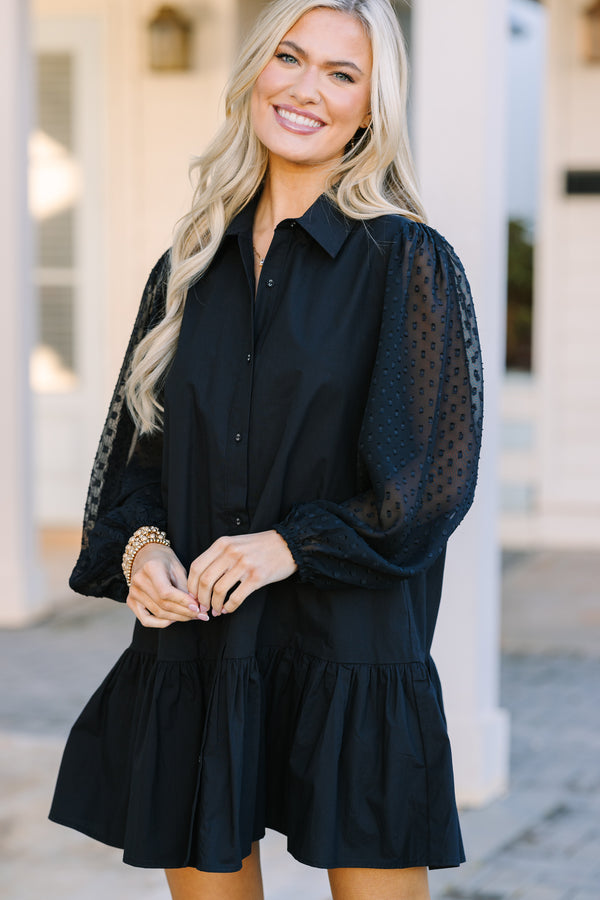 Live For Today Black Swiss Dot Dress Shop the Mint Live For Today Black Swiss Dot Dress Shop the Mint