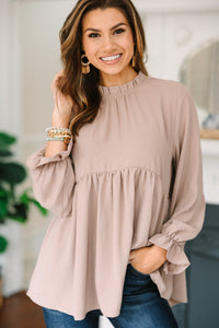 neutral blouses, versatile blouses, babydoll blouse, cute online boutique 