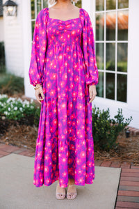 Living In Love Purple Floral Maxi Dress