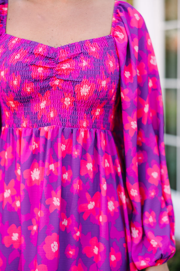 Living In Love Purple Floral Maxi Dress