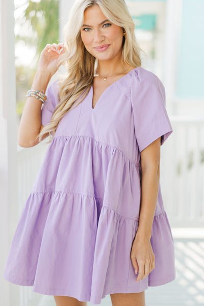 It Could Be You Lavender Purple Babydoll Dress – Shop the Mint