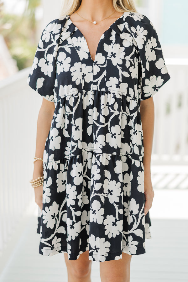 It Could Be You Black Floral Babydoll Dress – Shop the Mint