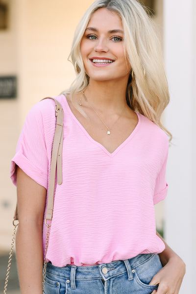 Close To Love Baby Pink V-neck Bodysuit – Shop the Mint