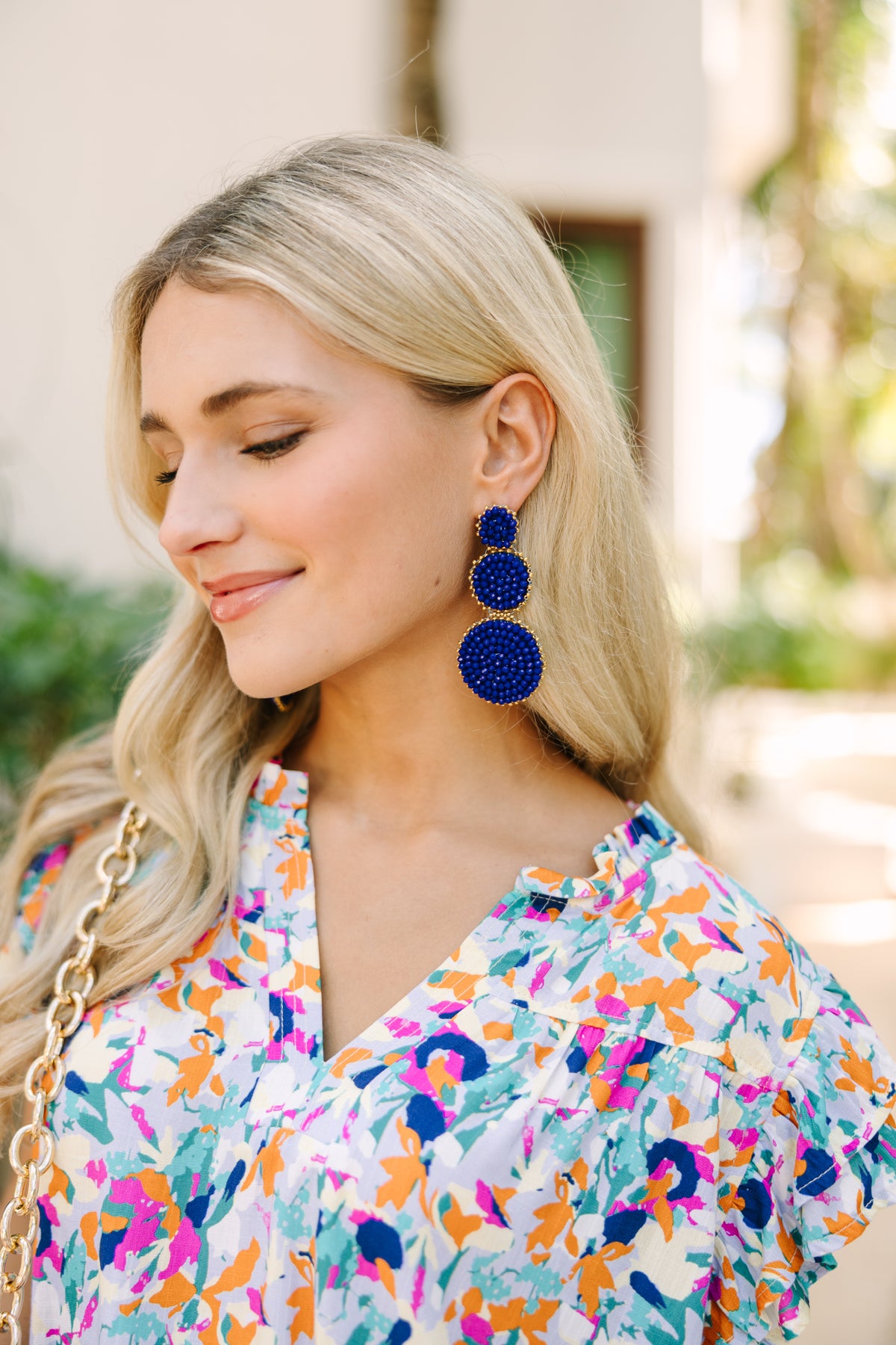 Be The One Royal Blue Beaded Earrings, One Size - The Mint Julep Boutique | Women's Boutique Clothing Be The One Royal Blue Beaded Earrings, One Size - The Mint Julep Boutique | Women's Boutique Clothing