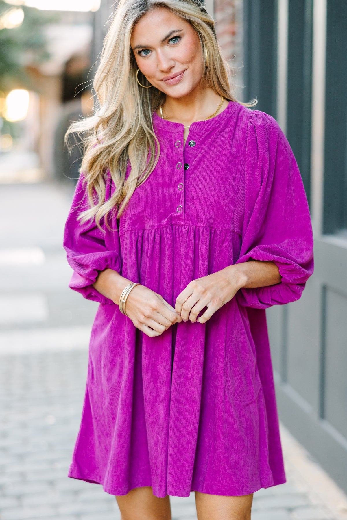 That's All You Magents Pink Corduroy Dress Shop the Mint