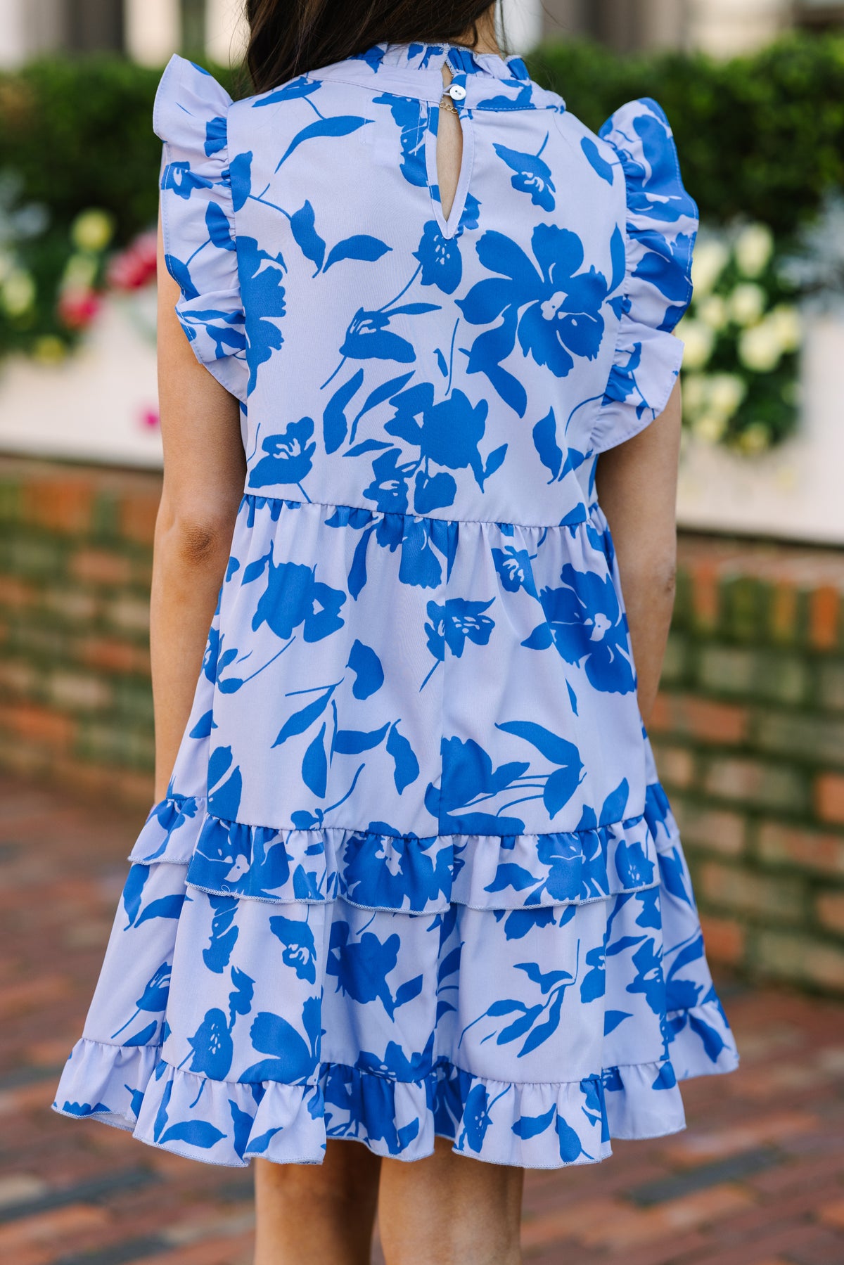 Girls: Kept Promises Perwinkle Blue Floral Babydoll Dress – Shop the Mint