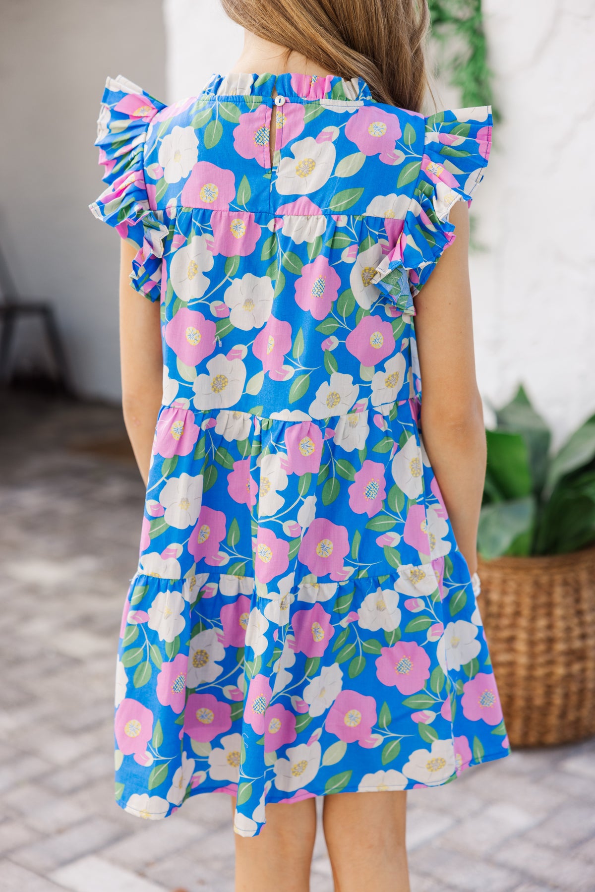 Girls: Sweet Nature Blue Floral Babydoll Dress – Shop the Mint