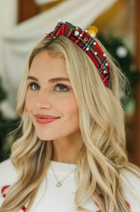 Seasons Greetings Red Embellished Headband