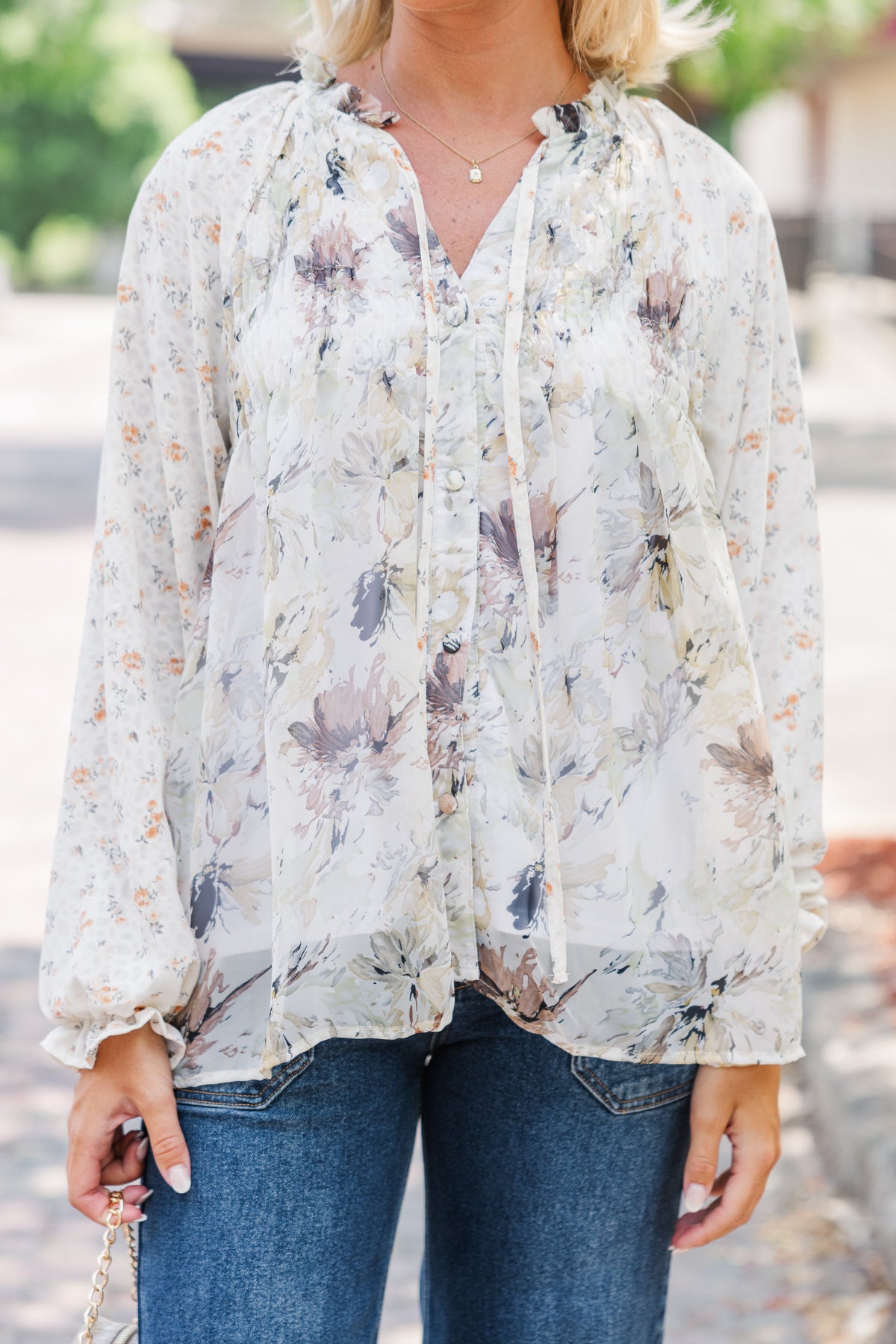 Analogie Sunny Blossoms Blouse - Yellow