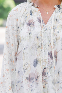 See This Day Yellow Floral Blouse