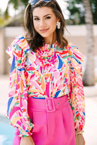 bright blouses, bold blouses, colorful blouses, workwear, boutique blouses