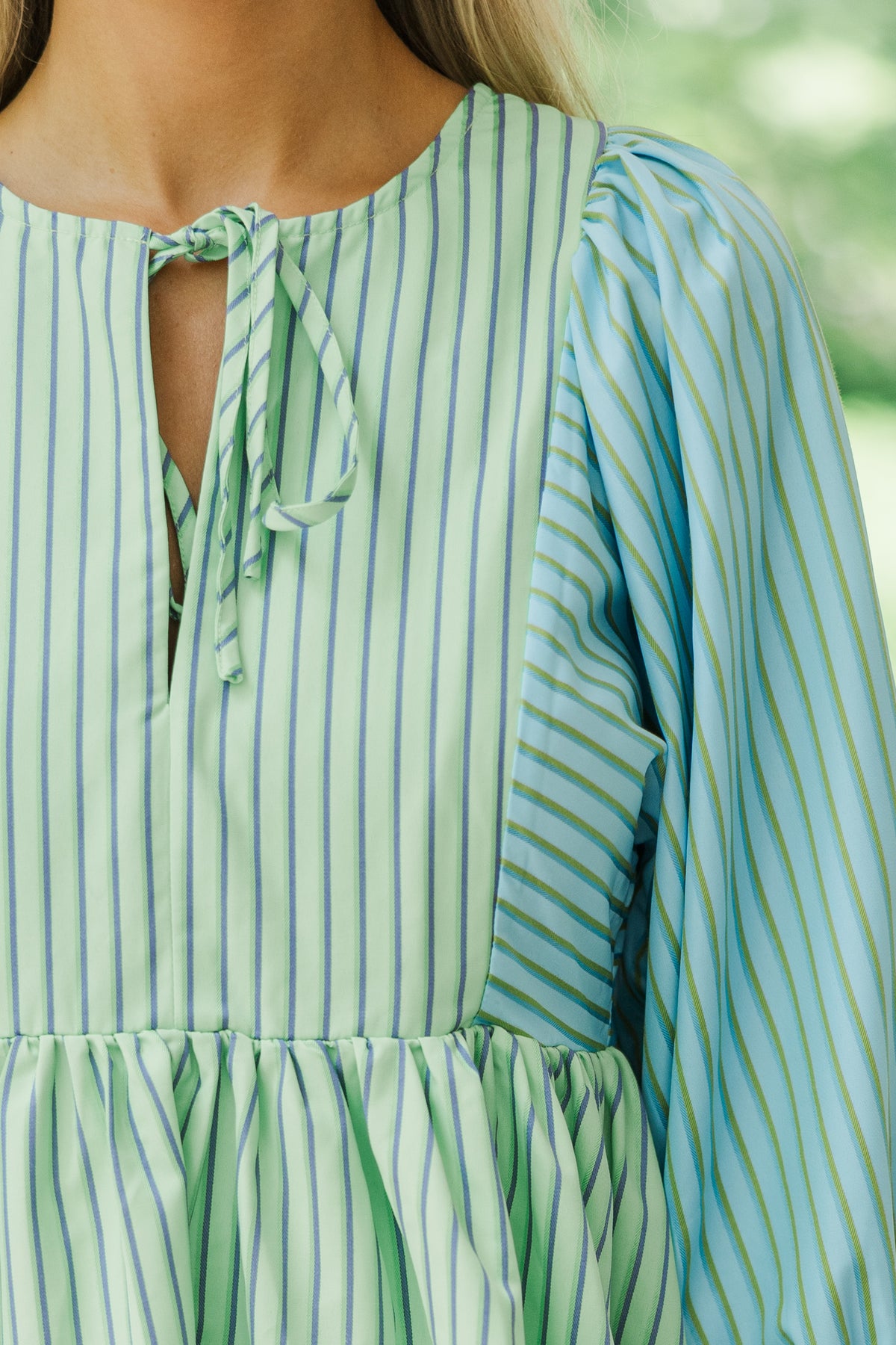 So Effortless Green Striped Dress – Shop the Mint