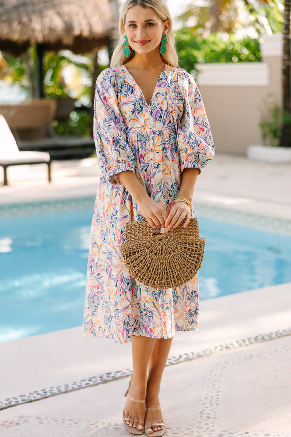 Life's A Dance Orange Floral Midi Dress Shop the Mint Life's A Dance Orange Floral Midi Dress Shop the Mint