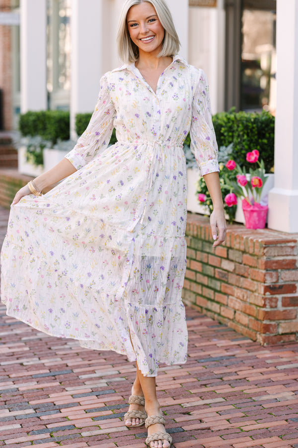 ditsy long dress Confte