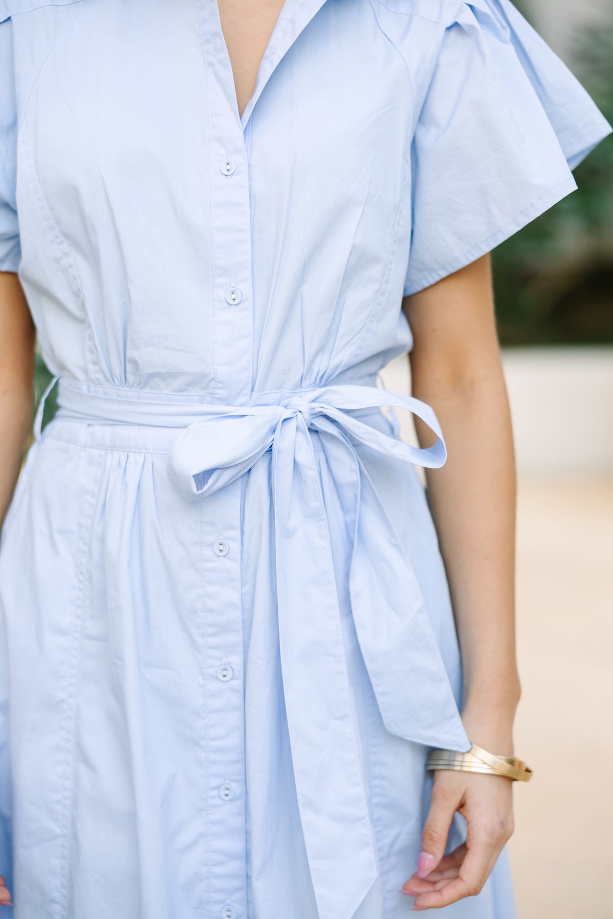 Morning Mist Dress, Light Blue