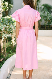 All In A Dream Pink Midi Dress