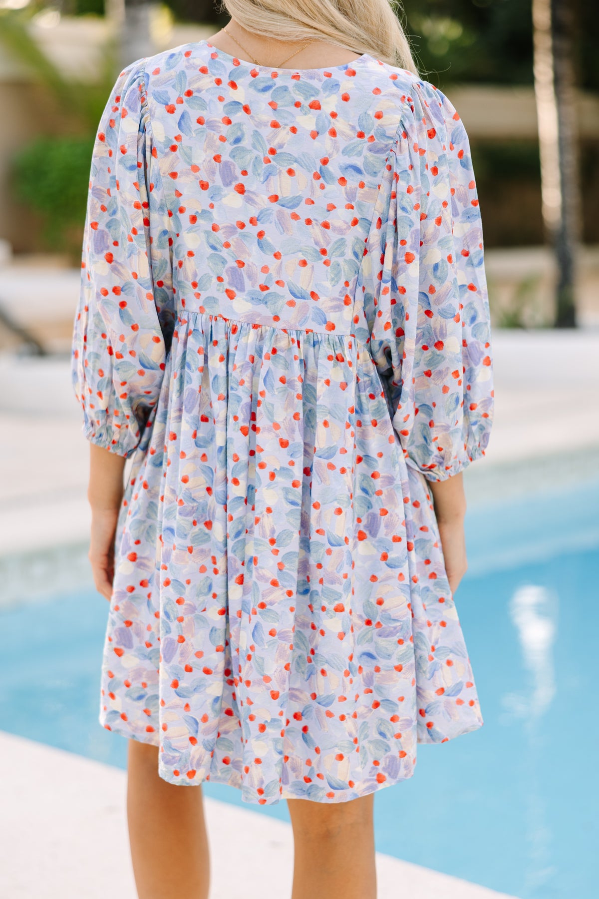 Tell It All Light Blue Floral Babydoll Dress – Shop the Mint