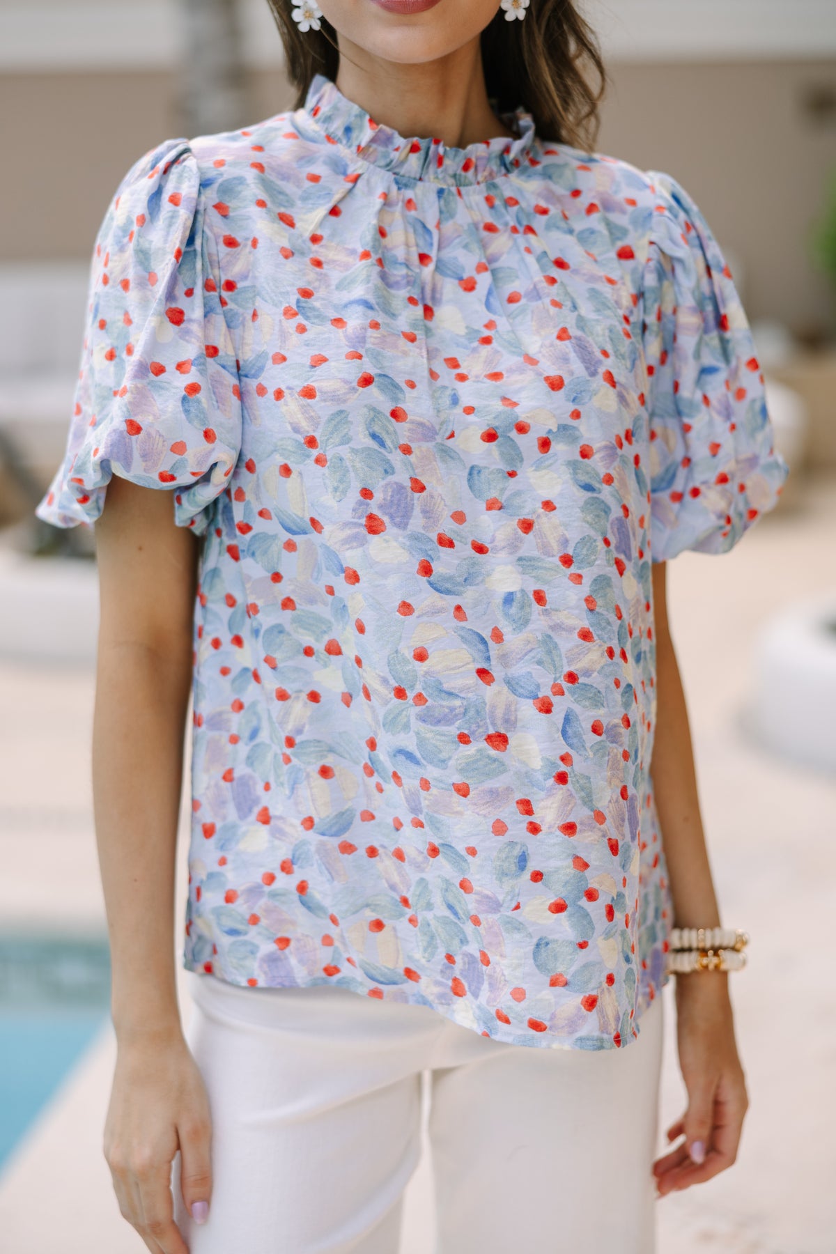 Cecile Blouse - Light Blue