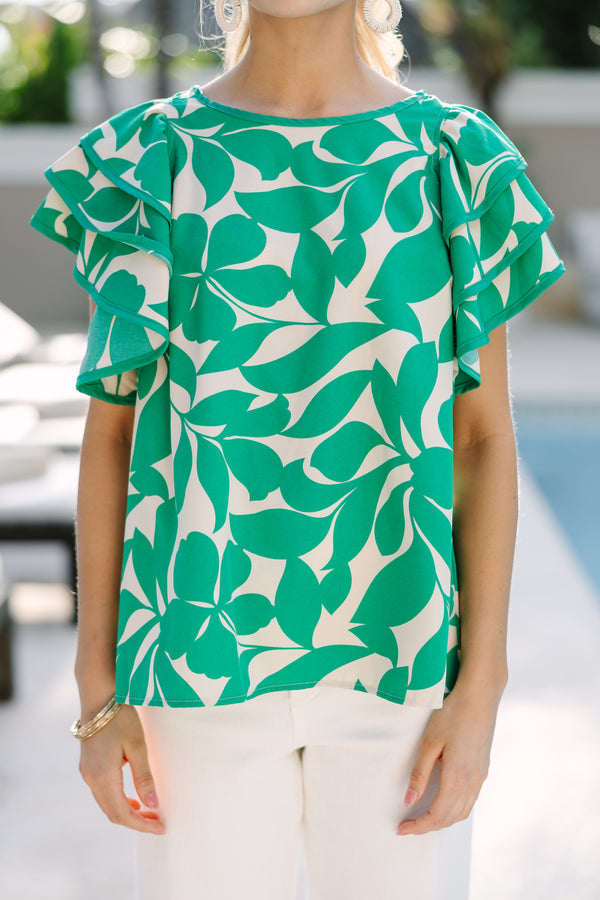 All In Green Floral Blouse – Shop the Mint