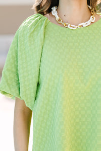 Go All Out Lime Green Blouse