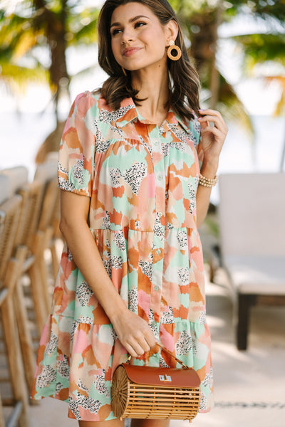 It's Your Day Mint Green Abstract Dress – Shop the Mint