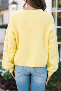 Feeling Close To You Yellow Sweater