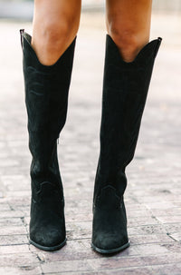 black cowboy boots, tall western boots, cute boots, cute shoes