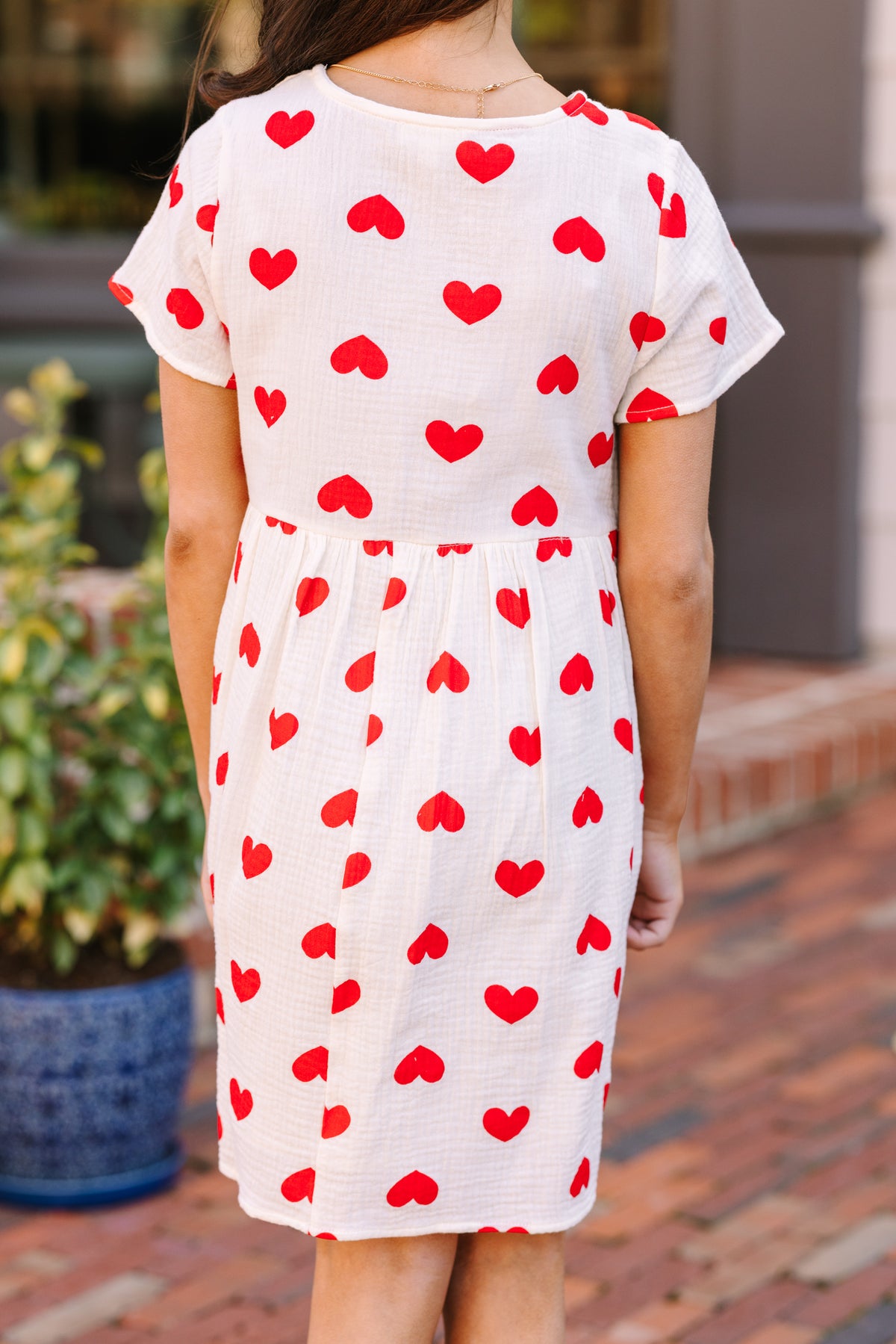 white dress red hearts Girls: So Much Love Cream Heart Print – Shop the Mint This handmade dress features D30454 Why white Maternity dresses Embroidery:Stone