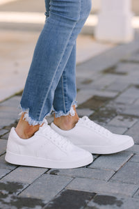 white sneakers, trendy sneakers, cute shoes, boutique shoes
