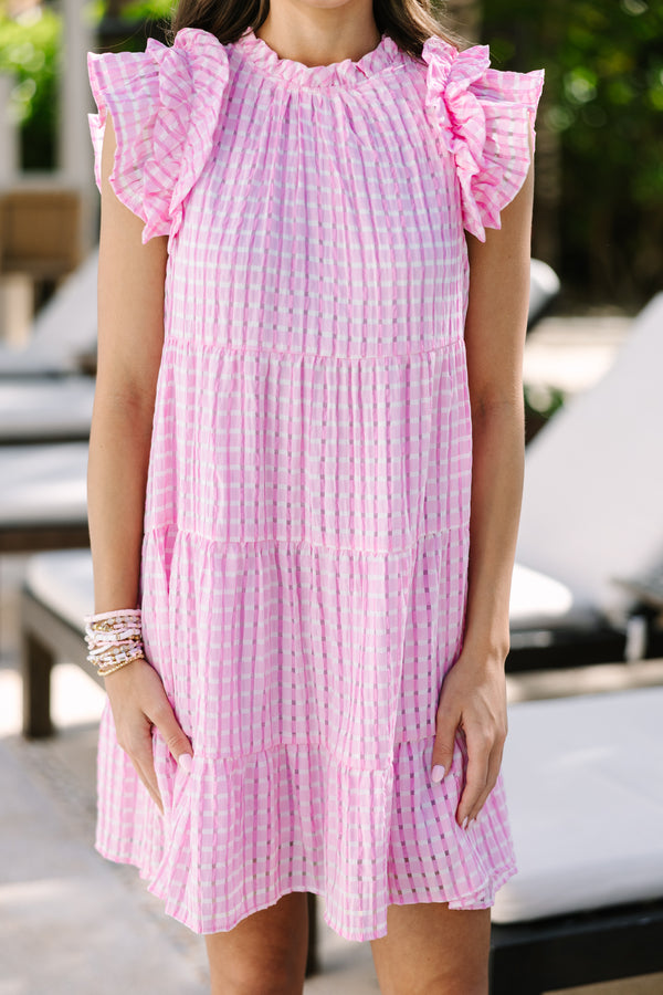 Just So Sweet Pink Gingham Dress