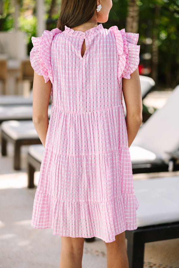 Just So Sweet Pink Gingham Dress
