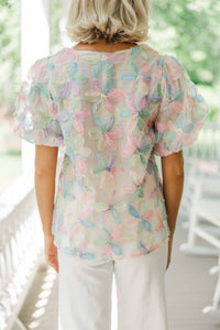 textured floral blouse, feminine blouses, babydoll blouses