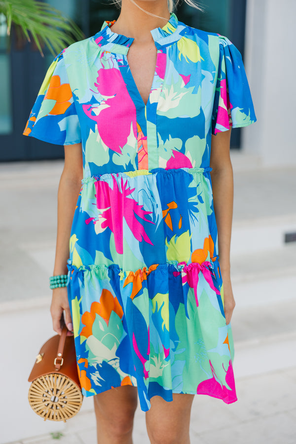 Happy Days Blue Floral Babydoll Dress – Shop the Mint Happy Days Blue Floral Babydoll Dress – Shop the Mint