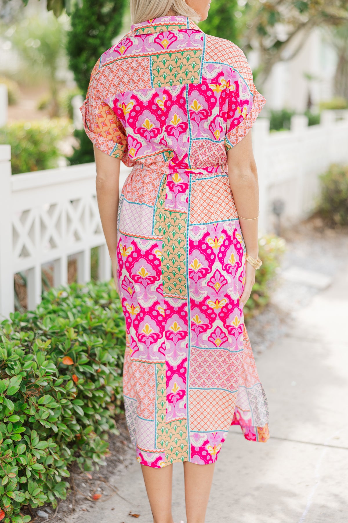 On Your Heart Pink Floral Midi Dress – Shop the Mint