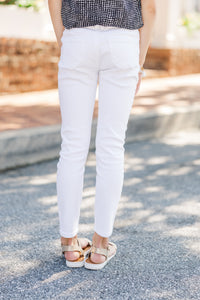 Girls: Today's The Day White Skinny Jeans