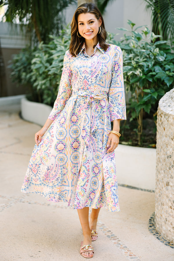 Make Me Feel Joy Multi Color Paisley Midi Dress Shop the Mint Make Me Feel Joy Multi Color Paisley Midi Dress Shop the Mint