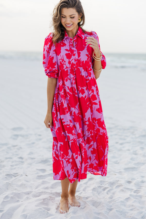 Here For A Good Time Red Floral Midi Dress Shop the Mint Here For A Good Time Red Floral Midi Dress Shop the Mint