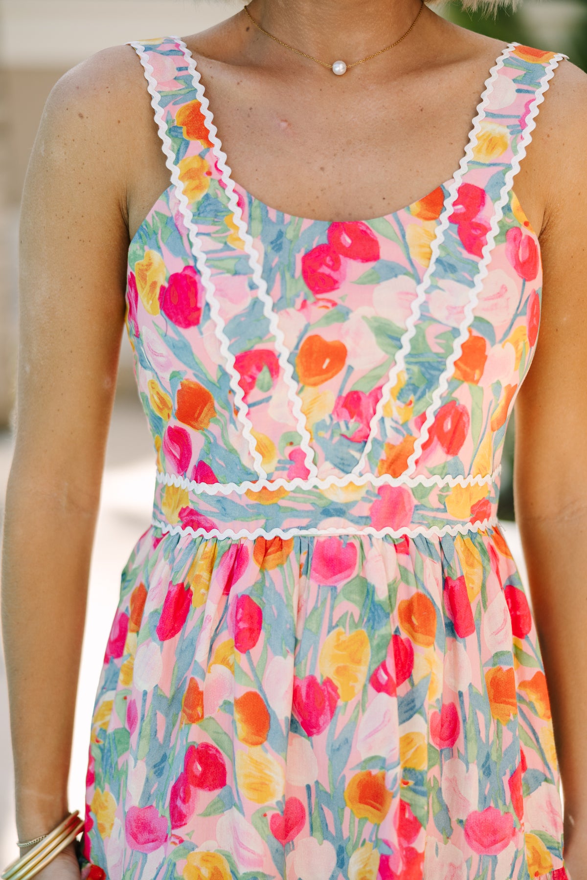just for you midi dress Just For You Pink Floral Midi Dress Shop the Mint