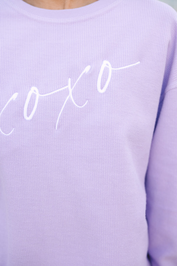 H&m best sale lilac sweatshirt