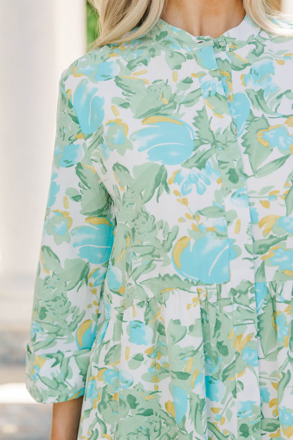 Always The One Green Floral Shift Dress Shop the Mint Always The One Green Floral Shift Dress Shop the Mint