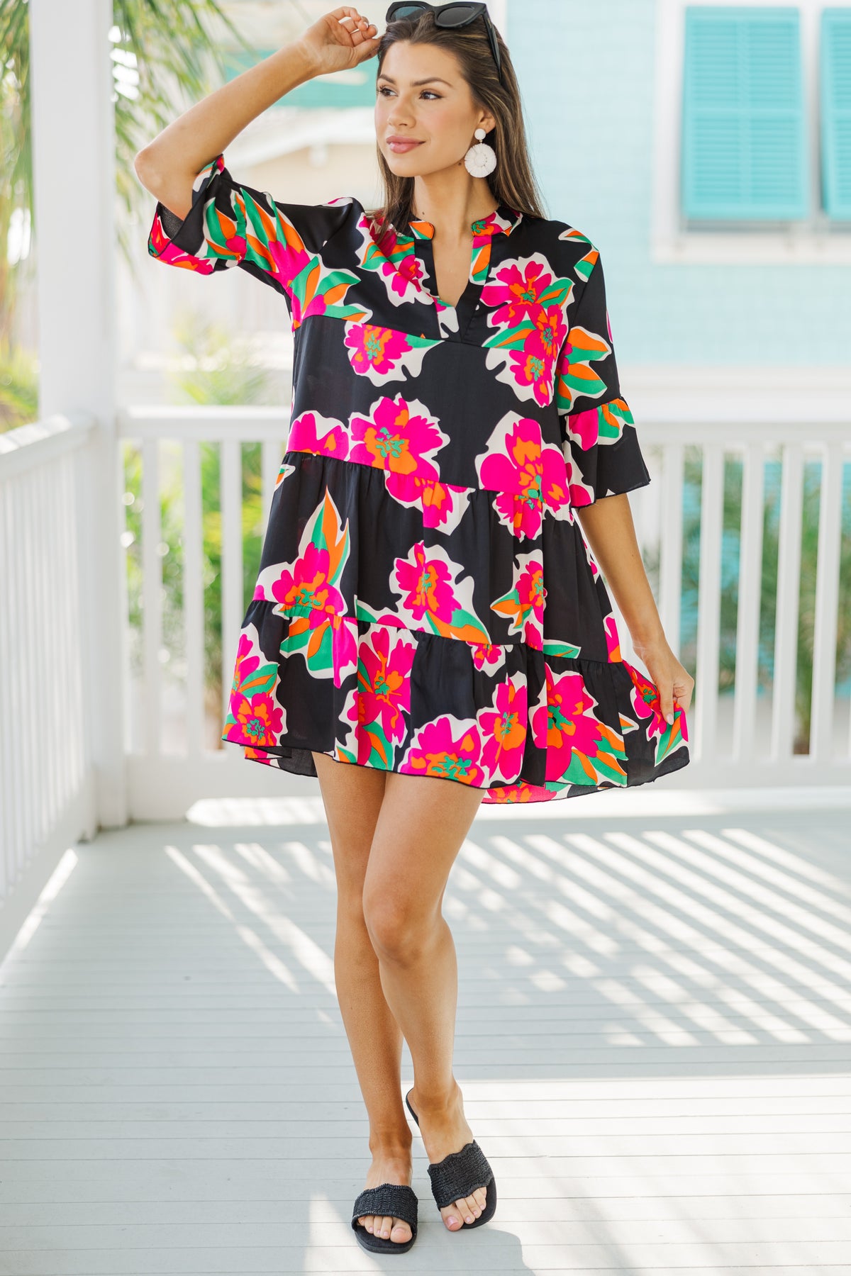 He Loves Me Floral Dress main image 1