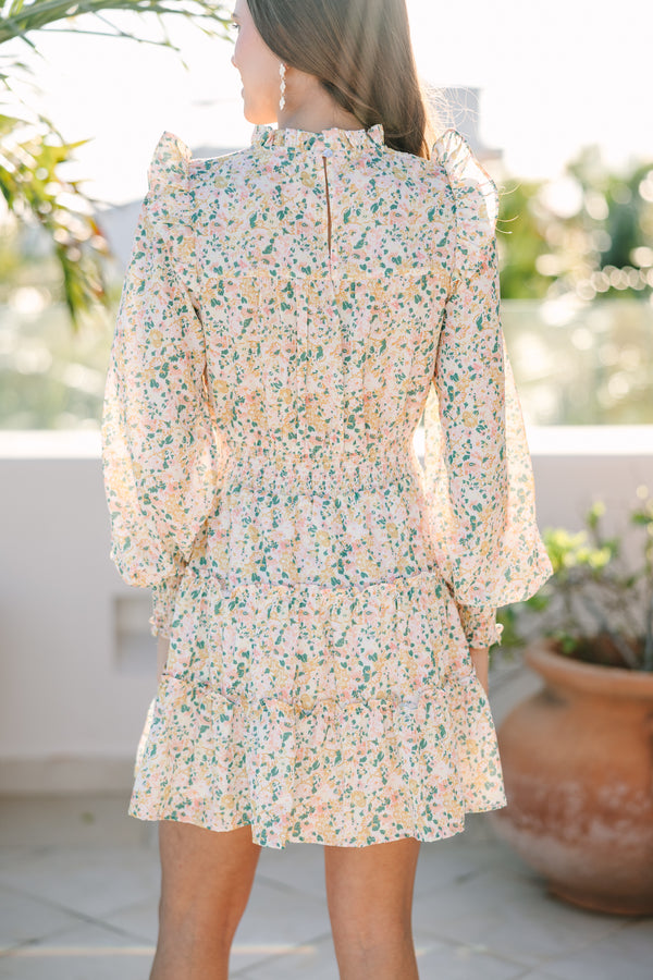 Walk My Way Yellow Ditsy Floral Dress Shop the Mint Walk My Way Yellow Ditsy Floral Dress Shop the Mint