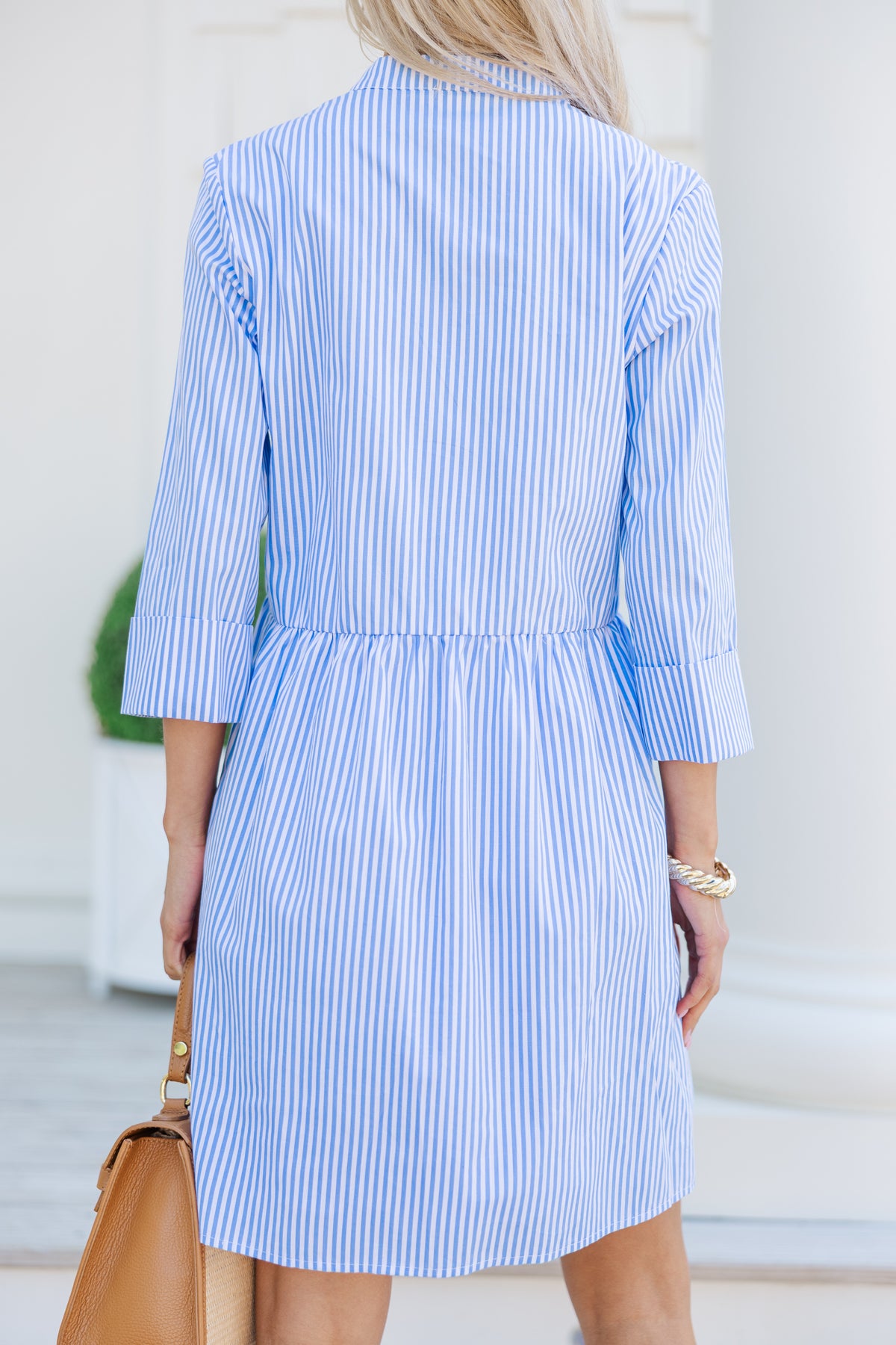 Always The One Blue Striped Shirt Dress – Shop the Mint