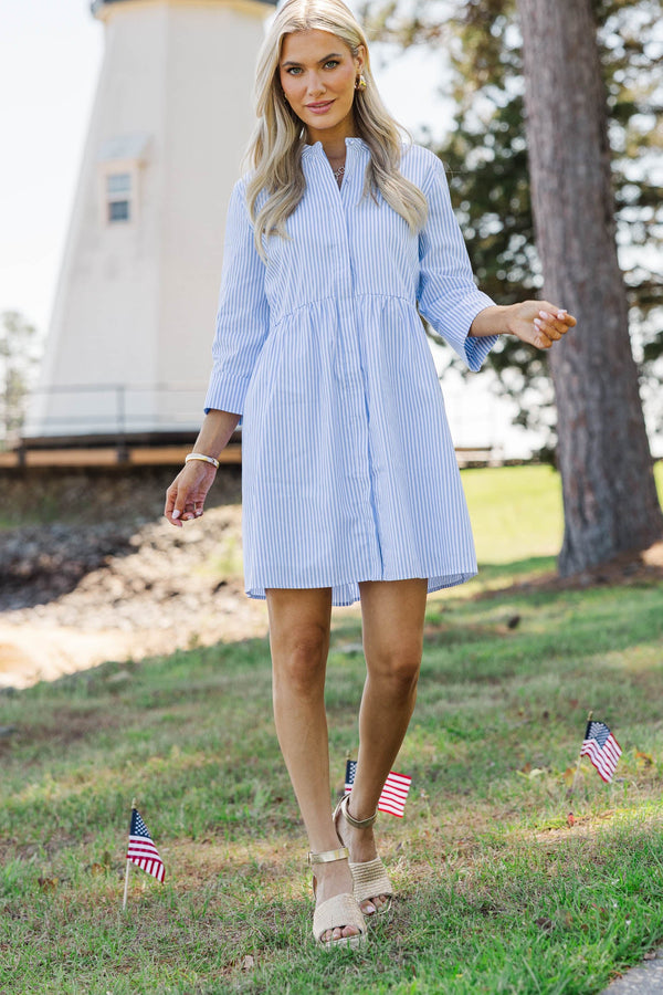 blue shirt dress Blue Silk Shirtdress