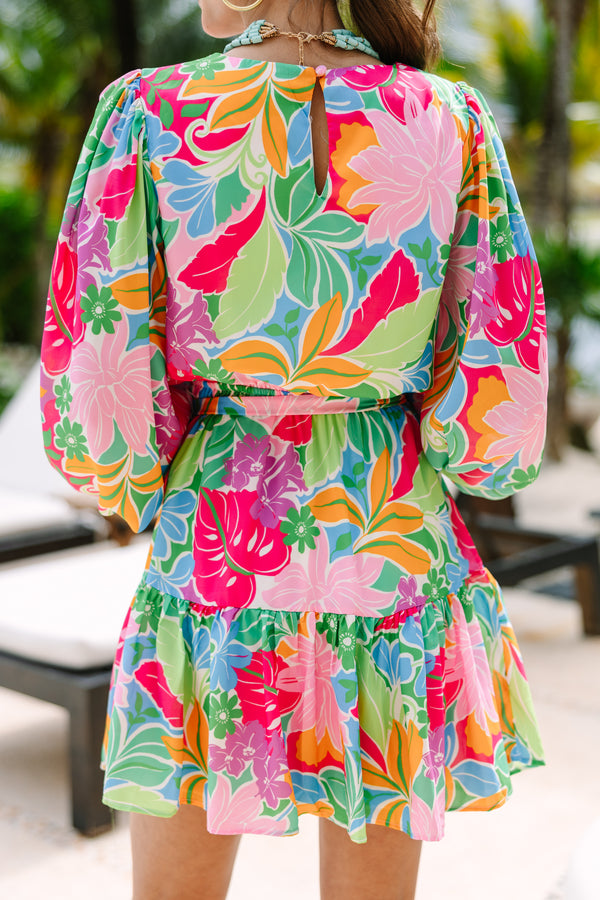 floral spring dresses for sale So Much Love Green Floral Dress – Shop the Mint