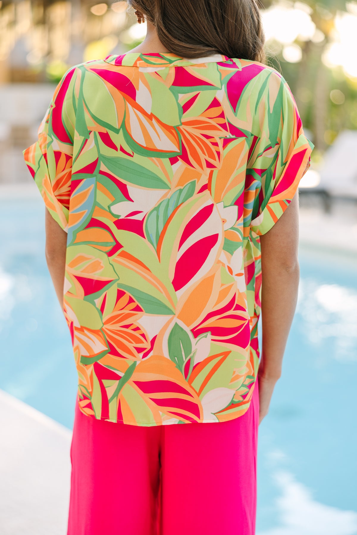 Best In Bold Green Abstract Blouse – Shop the Mint